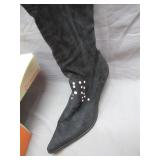 BIK Swede Rhinestone Boots, Size 11 New in Box