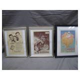 Framed Original Vintage Cigarette Advertisements