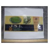 Vintage J.S.I. Brand Asparagus Advertisement