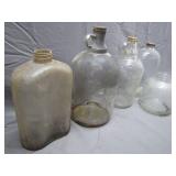 Lot Of Assorted Vintage Glass Bottles