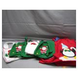 Eight Felt Christmas Bags