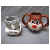 Nestle Quick Bunny & Bugs Bunny Vintage Cups