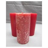 Three Cinnamon Christmas Candles