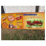 Vintage Cheeseburger Diner and Snack Shop Sign