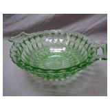 Vintage Jeanette Windsor Diamond Green Bowl