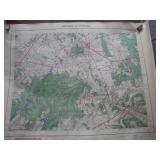 Vintage Map of French Brienne Le Chateau