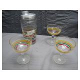 Art Deco Anchor Hocking Glass Cocktail Lot