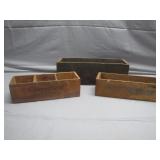 3 Antique Processed Cheese Boxes