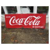 Vintage Coca Cola Sign Panel, 24 in. x 67.5 in.