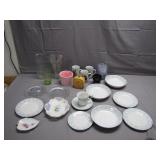 Lot of Glass, Ceramic and Plastic Dishes