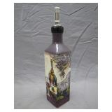 Vintage Wine Themed Olive Oil Bottle