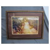 Framed Grape Orchard Print