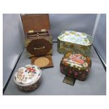 Asian & Kashmir Trinket Boxes, Coasters & Tins