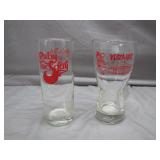 Retro Style Pizza Hut & Ruby Tuesdays Glasses