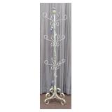 Painted Wrought Iron Coat Rack