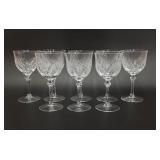 Eight Josair Marquise Cut Water Glasses