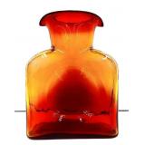 Blenko Tangerine Glass Water Bottle