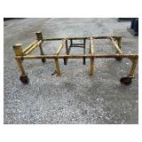 Steel Table Frame On Casters 44"x26"x7