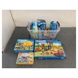 Lot- Assorted Playmobil Toys & Legos