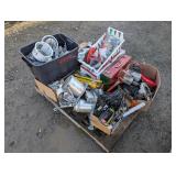 Pallet- Assorted Tools & Misc Electrical Parts