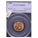 1942 PCGS MS66 RED LINCOLN CENT