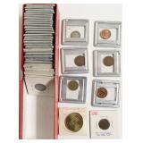 BOX OF CARDED COINS