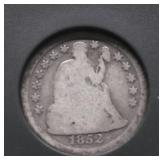 1852 O SEATED DIME G