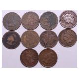 10 INDIAN HEAD CENTS