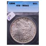 1896 ICG MS65 MORGAN DOLLAR