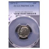 1972 S PCGS PF69DC DIME