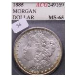 1885 ACG MS65 MORGAN DOLLAR