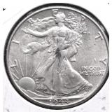 1944 WALKING HALF DOLLAR AU