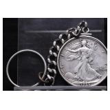 WALKING HALF DOLLAR KEY CHAIN