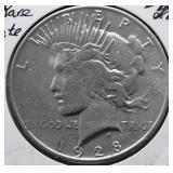 1928 S PEACE DOLLAR AU DETAILS