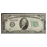 1934 10 $ FEDERAL RESERVE NOTE VF