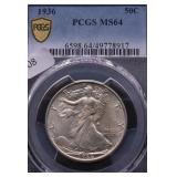 1936 PCGS MS64 WALKING HALF DOLLAR