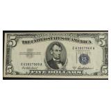 5 DOLLAR SILVER CERTIFICATE AU