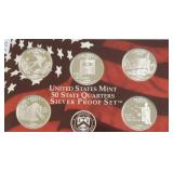 2008 SILVER PROOF QUARTER SET