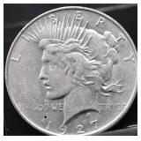 1927 PEACE DOLLAR XF DETAILS