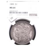 1885 NGC MS64 MORGAN DOLLAR