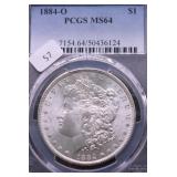 1884 O PCGS MS64 MORGAN DOLLAR