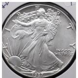 1987 SILVER EAGLE GEM