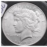 1935 PEACE DOLLAR AU