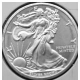 1/2 OZ .999 SILVER ROUND