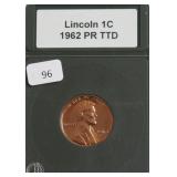 1962 PROOF LINCOLN CENT