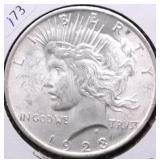 1923 CHOICE BU PEACE DOLLAR