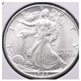 1943 CHOICE BU WALKING HALF DOLLAR