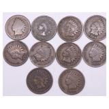 10 INDIAN HEAD CENTS