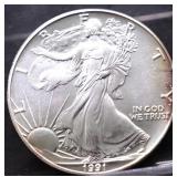 1991 SILVER EAGLE GEM