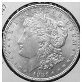 1921 MORGAN DOLLAR AU